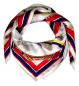 Preview: Foulard Shawl Silk Satin 110X110 Maritime White Red